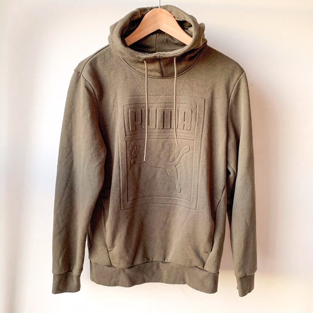 Olive Green Puma Hoodie